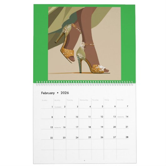 STEPPIN INTO 2026 Calendar Kalender (Feb 2026)