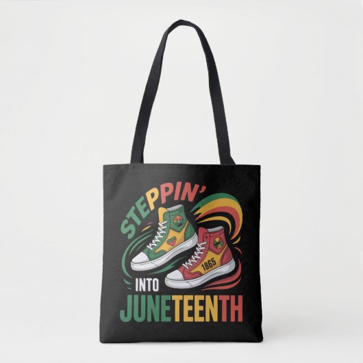 Steppin' Into Juneteenth 1865 Vrijheidsvrouwen Tote Bag (Voorkant)