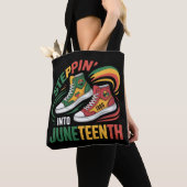 Steppin' Into Juneteenth 1865 Vrijheidsvrouwen Tote Bag (Dichtbij)