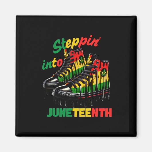 Steppin' Into Juneteenth Magneet (Voorkant)