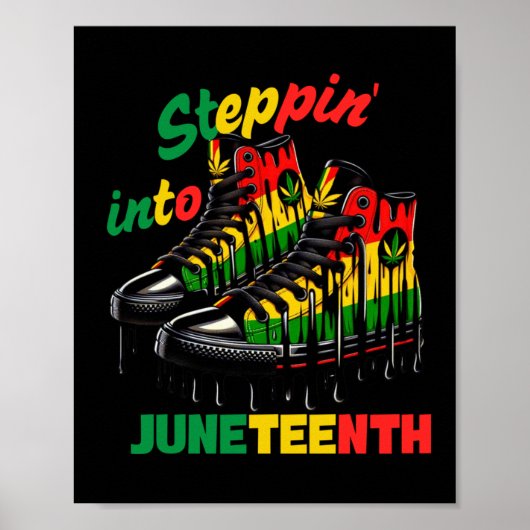 Steppin' Into Juneteenth Poster (Voorkant)