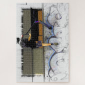 Steppin' It - Stunt Scooter Rider Jigzaag Puzzle Legpuzzel (Verticaal)