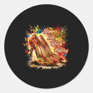 Stepping In Afrikaanse High Heels Meisjes Vrouwen  Ronde Sticker
