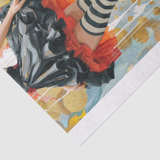 Stepping Into My Purpose1  Tissuepapier (Detail)