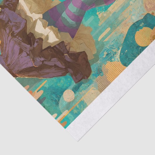 Stepping Into My Purpose2 Tissuepapier (Detail)