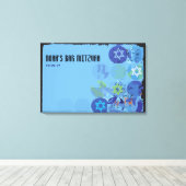 STEPPING STONES Bar Mitzvah Mitzvah Inlogbord Canvas Afdruk (Insitu (Houten vloer))