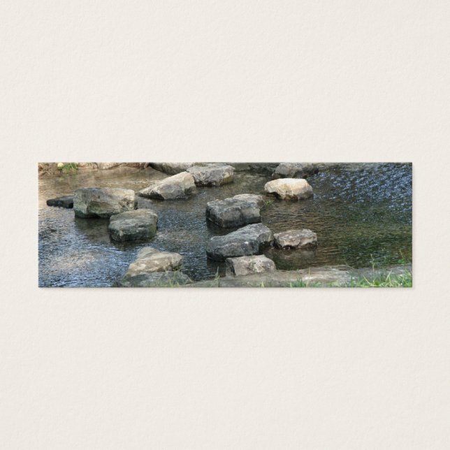 Stepping Stones-Bladwijzer Mini Visitekaartjes (Voorkant)
