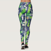 Stepping Stones Naadloze Patroon Leggings (Achterkant)
