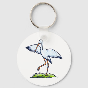 Steppy Stork Sleutelhanger