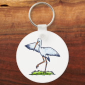 Steppy Stork Sleutelhanger (Voorkant)