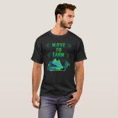 Steps Count Healthy Kryptos Deserve Gamers T-shirt (Voorkant volledig)