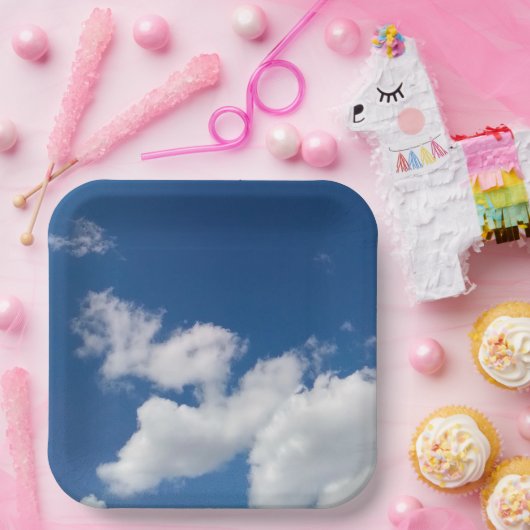 Steps in the clouds papieren bordje (Feest)