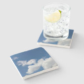 Steps in the clouds - Photograph  Stenen Onderzetter (Zijkant)