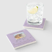 Steps of Her Gentle Spirit Stenen Onderzetter (Zijkant)