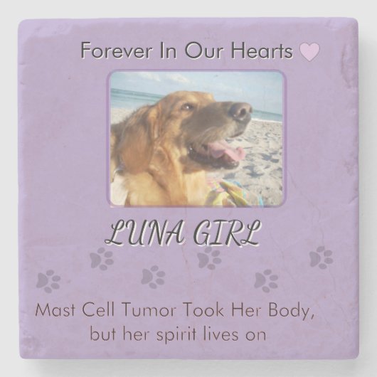 Steps of Her Gentle Spirit Stenen Onderzetter (Voorkant)