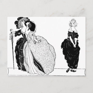 Stepsisters en Vintage Assepoester Briefkaart