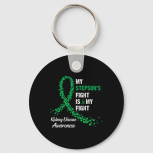 Stepson's Fight My Fight Kidney Disease Awareness Sleutelhanger