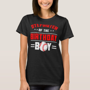 Stepzus van het Baseball-thema Birthday Boy Fami T-shirt