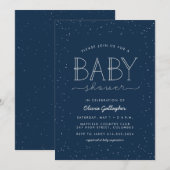 Ster babyshower uitnodiging (Voorkant / Achterkant)
