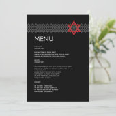 Ster/BBT Mitzvah Menu (Staand voorkant)