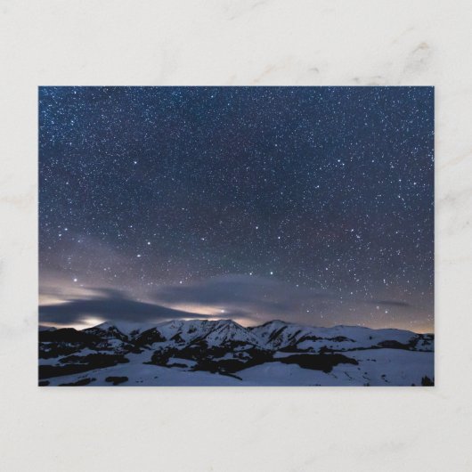 Ster-besproeide Nachthemel, Crested Butte, Colorad Briefkaart (Voorkant)