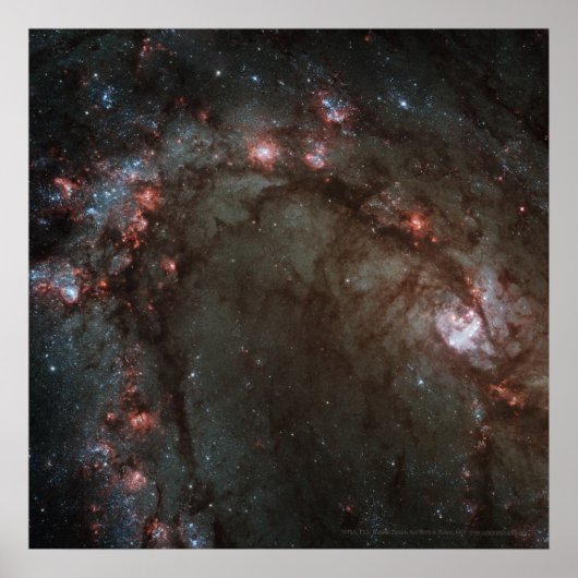 Ster Birth in Galaxy M83 Detail 12x12 (13x13) Poster (Voorkant)