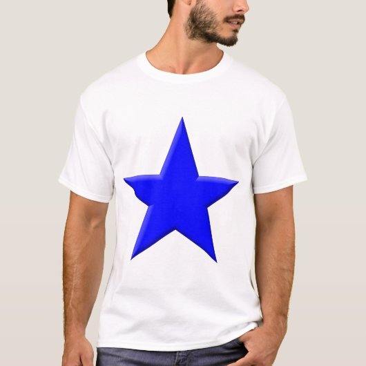 Ster - blauw t-shirt (Voorkant)
