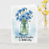 Ster Bloem Moederdag Kaart (Gele Bloem)