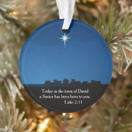 Ster boven Bethlehem - symbool van de geboorte van Ornament