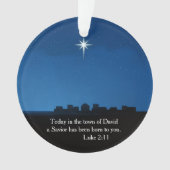 Ster boven Bethlehem - symbool van de geboorte van Ornament (voorkant)