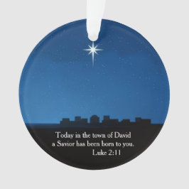 Ster boven Bethlehem - symbool van de geboorte van Ornament