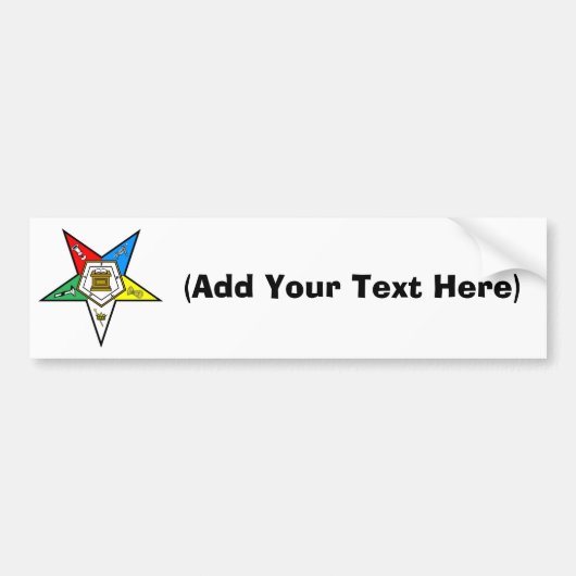 Ster bumpersticker (Voorkant)