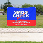 Ster Certified Smog Test Automotive Shop aanpassen Spandoek (Insitu)
