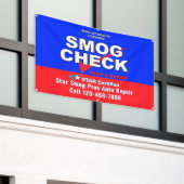 Ster Certified Smog Test Automotive Shop aanpassen Spandoek (Buitenkant Gebouw)