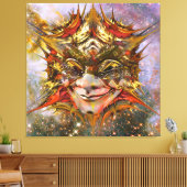 Ster Clown Canvas Afdruk (Insitu (Woonkamer))
