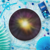 Ster Cool Digital Space Artwork exploiteren Papieren Bordje (Feest)