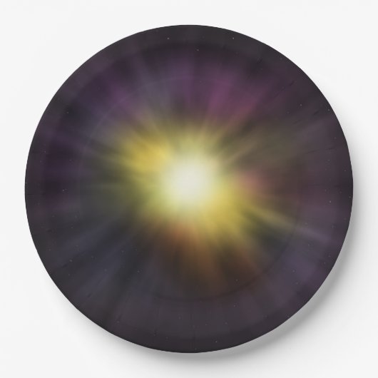 Ster Cool Digital Space Artwork exploiteren Papieren Bordje (Voorkant)