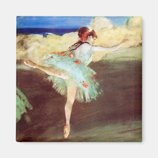 Ster: Dancer op punt door Degas Magneet (Voorkant)