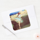 Ster: Dancer op punt door Degas Vierkante Sticker (Envelop)