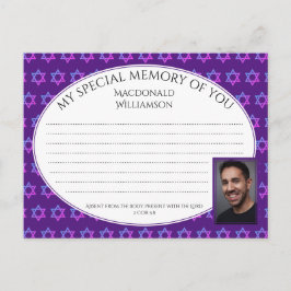 Ster David SHARE A MEMORY Photo Card Briefkaart