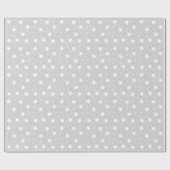 Ster design Silver kerstinpakpapier Cadeaupapier (Vlak)