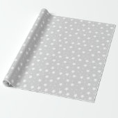 Ster design Silver kerstinpakpapier Cadeaupapier (Uitgerold)