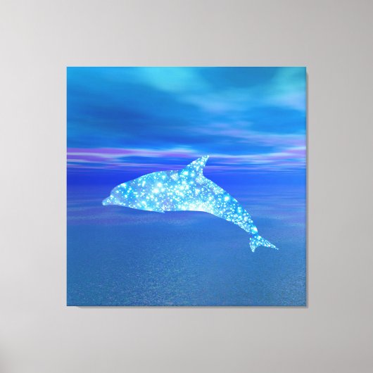 Ster Dolfijn Canvas Afdruk (Voorkant)