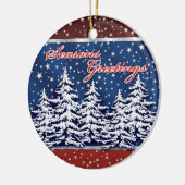 Ster-doorgesneden zanggroet keramisch ornament (Links)