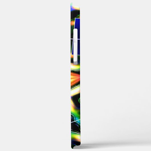 Ster- en bloemscheuren, metalen armband, blauwe st Case-Mate iPhone case (Achterkant / Links)