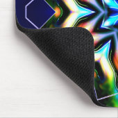 Ster- en bloemscheuren, metalen armband, blauwe st muismat (Hoek)