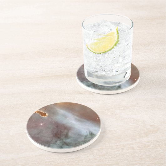 Ster- en doodsstrijd in de Carina Nebula Zandsteen Onderzetter (Zijkant)