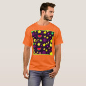 Ster en fruit kleurrijk patroon t-shirt (Voorkant volledig)