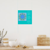 Ster en maan 2 poster (Keuken)