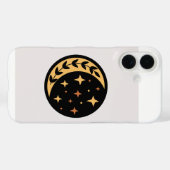 Ster en maan cirkel Case-Mate iPhone case (Achterkant (horizontaal))